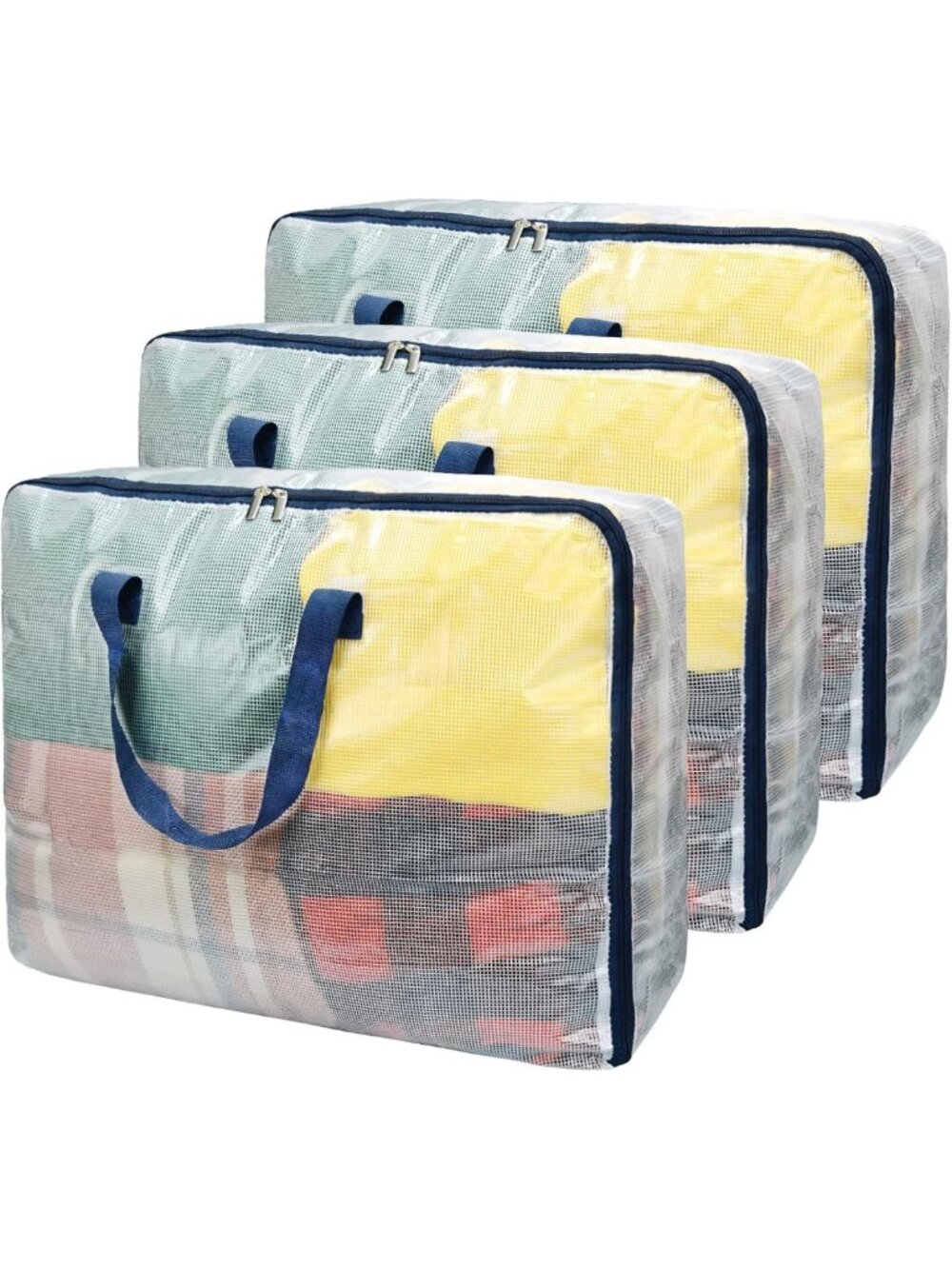 Extra Large Clear Storage Bags with Zipper - 75L Closet & Underbed Organizer, 3